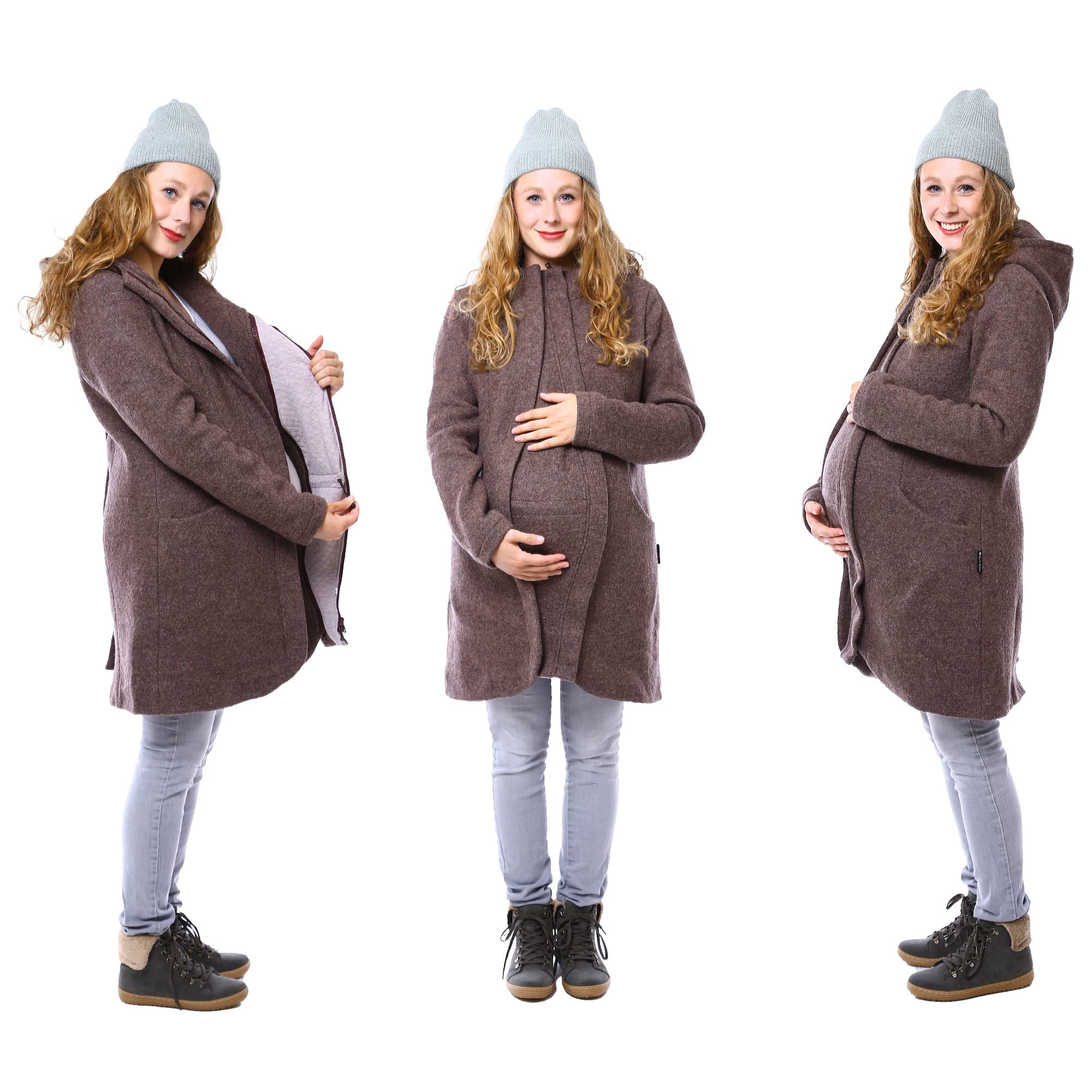 Viva la Mama - Umstands- und Tragemantel aus Wollwalk - REYKJAVIK