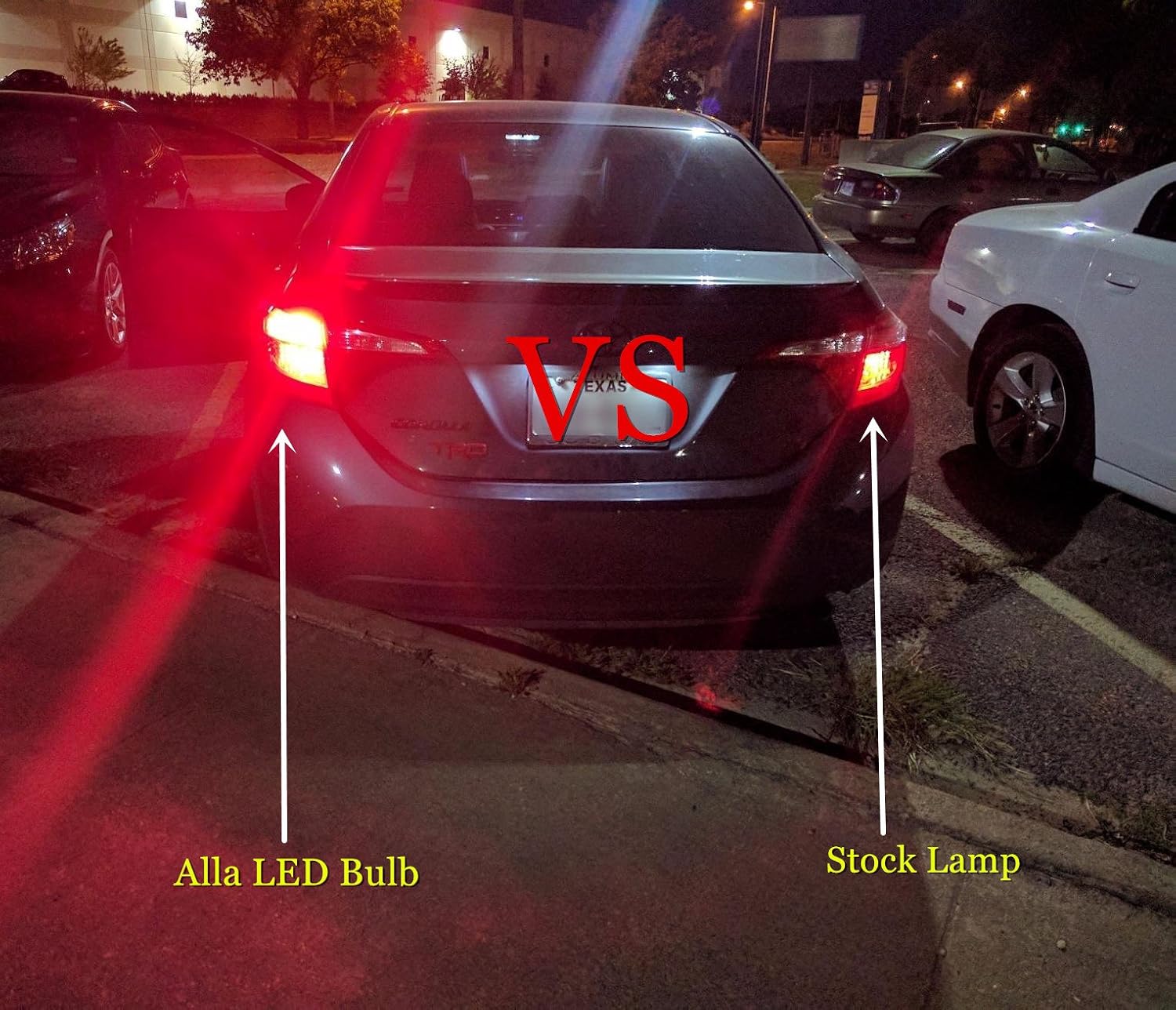 Alla Lighting Super Bright 3156 3157 Red LED Bulbs 1000lms 3156 3157 3057 4157 3020 30-SMD Cars Trucks Turn Signal Brake Stop Tail Light Replacement