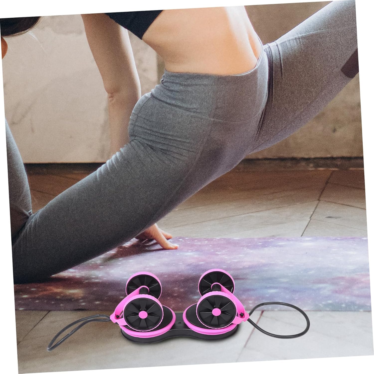 POPETPOP Leg Exercise Pull Rope Tool Waist Exercise Pull Rope Detachable for Abs