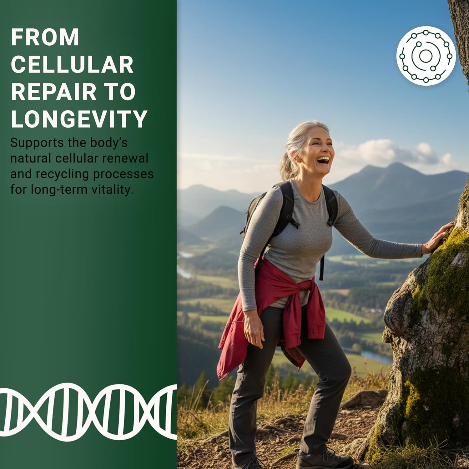 Liposomal Spermidine 8mg | Spermidine-Rich Wheat Germ Extract | for Women & Men to Promote Cellular Renewal for Healthy Aging | Gluten Free, Vegan, USA Made, Non-GMO | 60 Capsules - Image 4