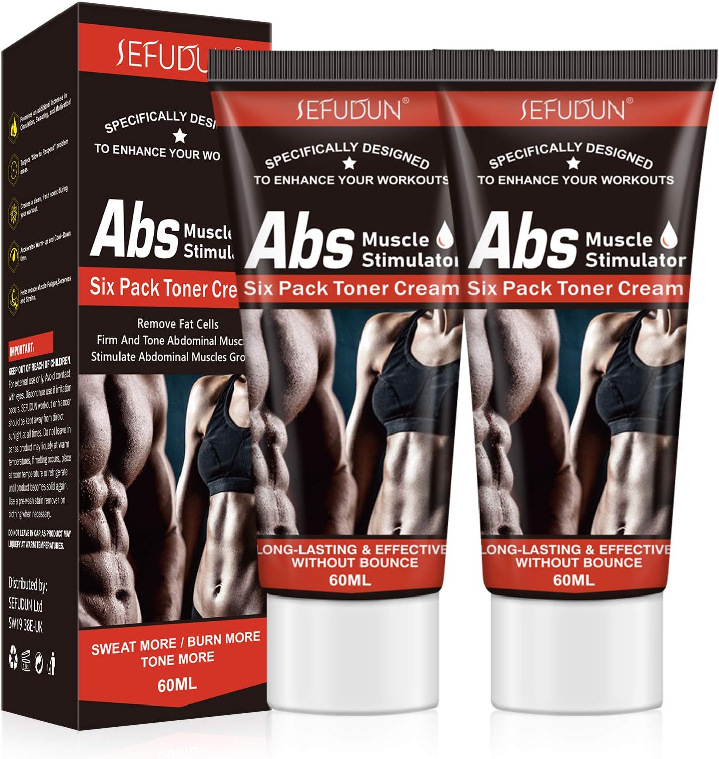 Purvigor Hot Cream Fat Burner, 2Pack Cellulite Belly Fat Burning Fat Sweat Cream for Abdominal Muscles Growth, Sweat Workout Enhancer Gel Tighten Buttocks Thighs Legs Slimming Cream for Men Women