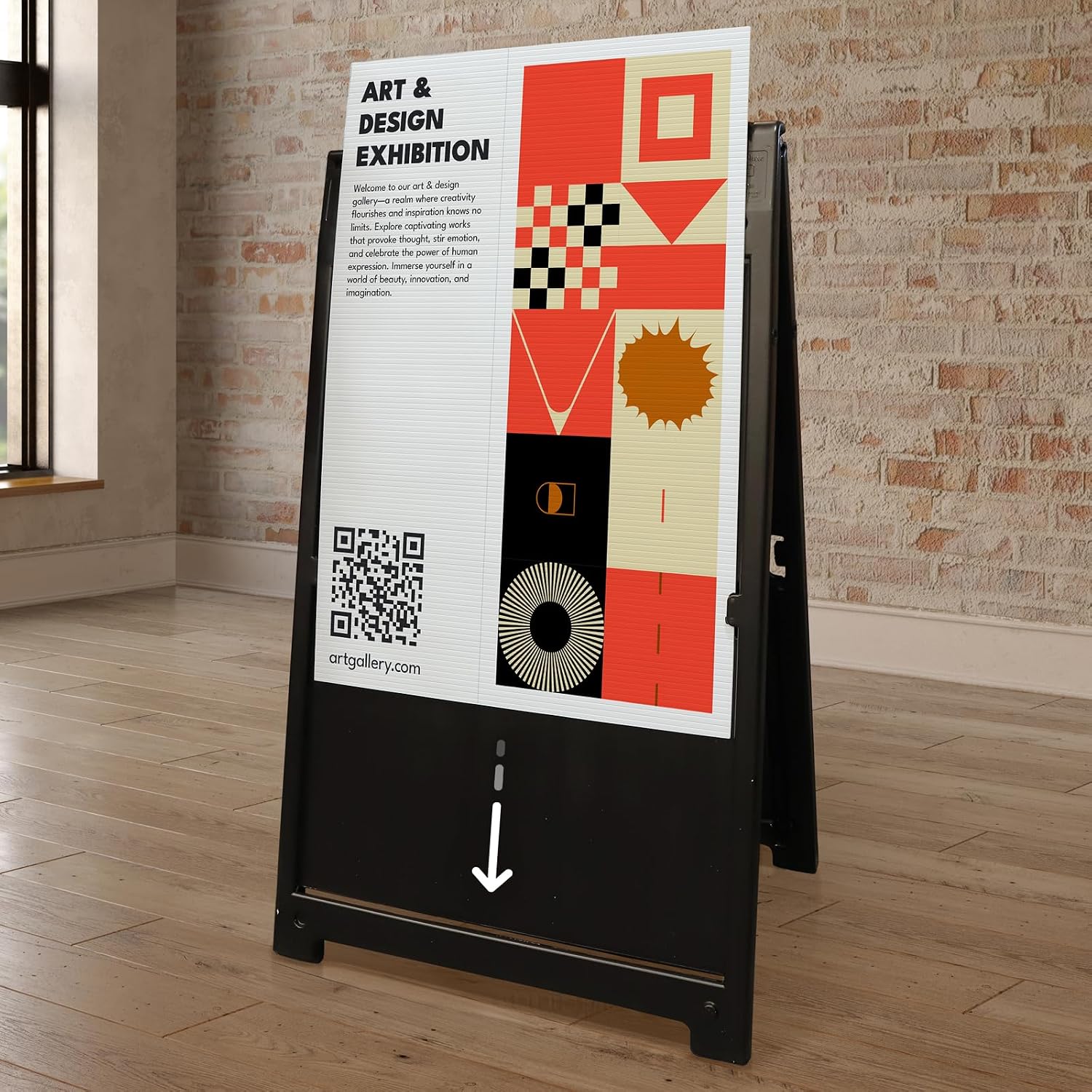 GotPrint Custom Corrugated Plastic Board Replacement for Deluxe A-Frame Sign – 24" x 36" Add Text/Image/Logo Weatherproof