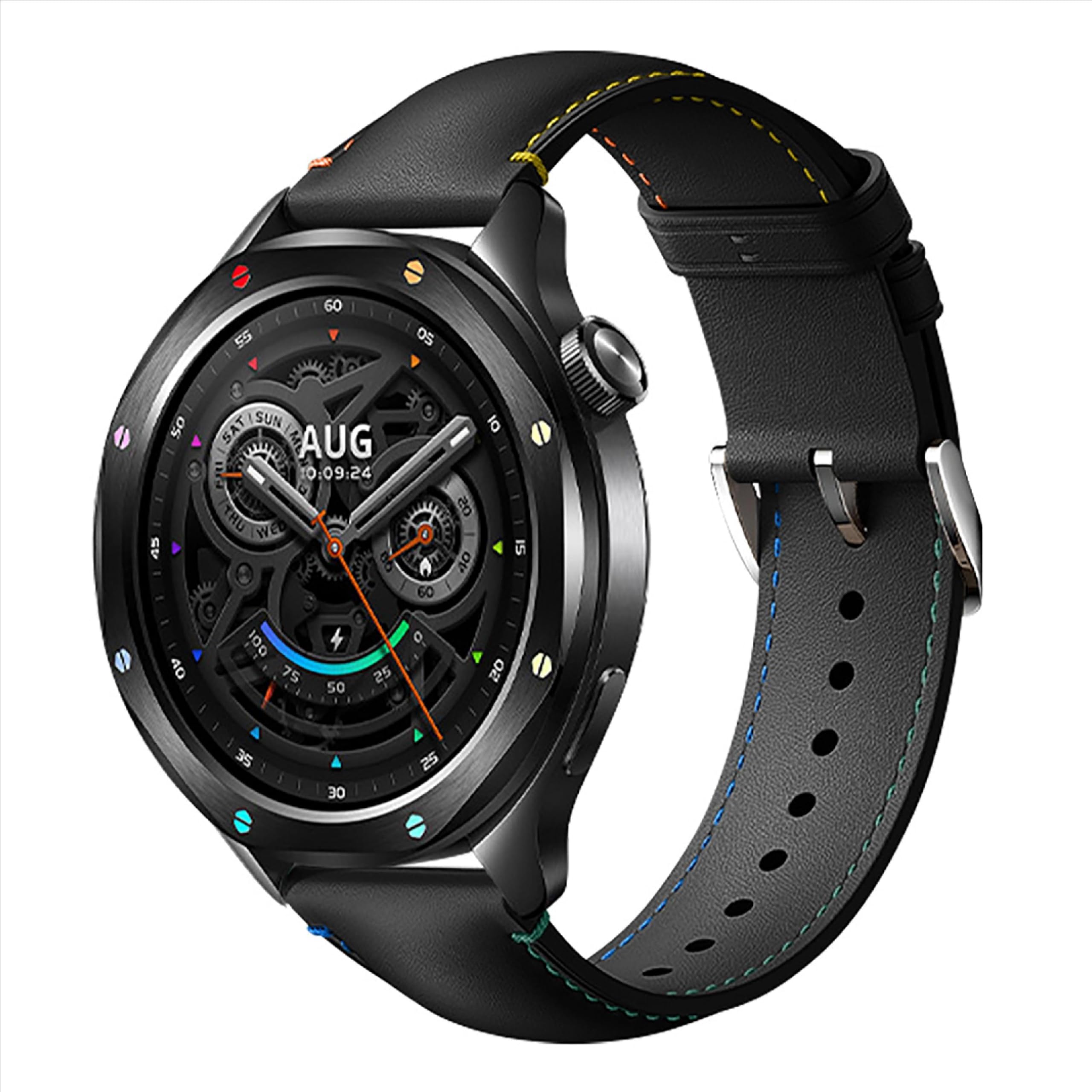 GIOPUEY Cinturino In Vera Pelle Per Xiaomi Band 9 Pro/8 Pro – Marrone, Resistente E Traspirante, Facile Ricarica - 2