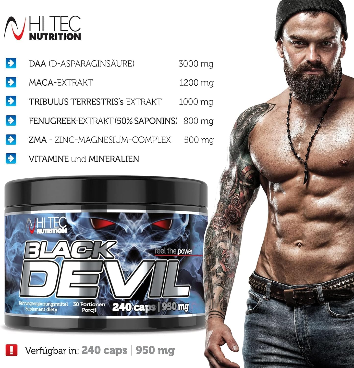 HI-TEC Black Devil, 240 sztuk