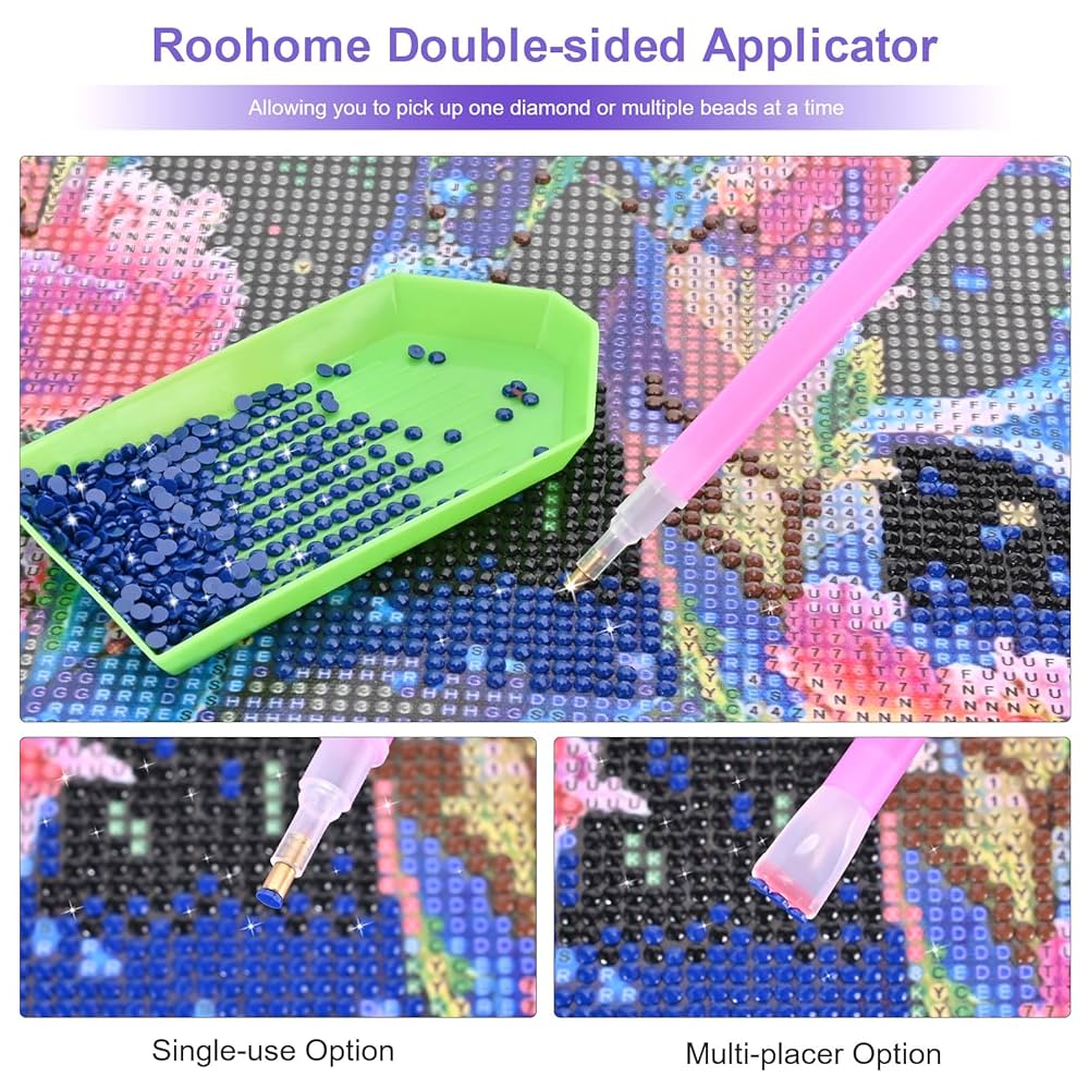 Stained Glass Diamond Painting AIRDEA 5D Heart Diamond Painting