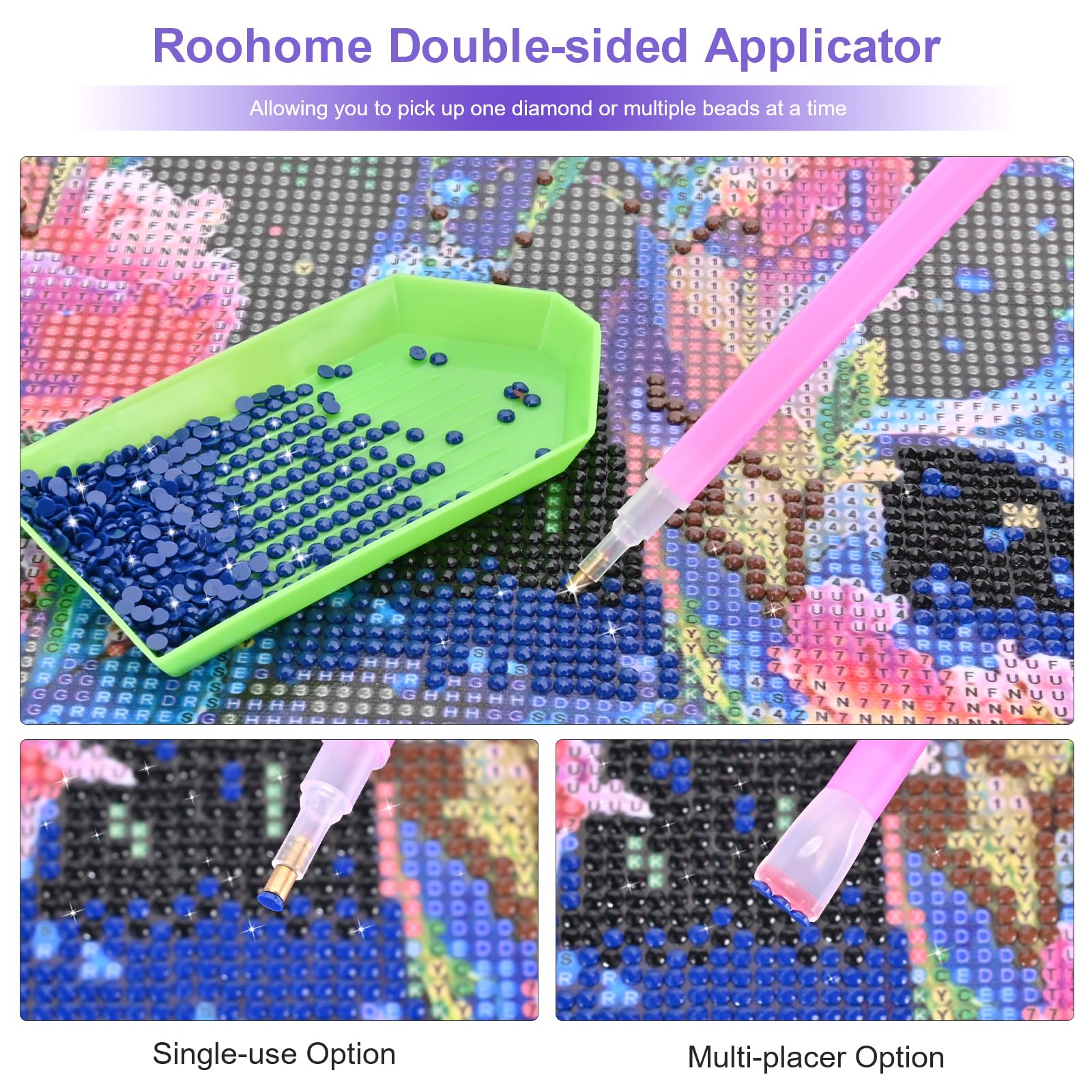 DIY 5D Diamond Painting Kits voor Volwassenen Beginners, Vogels Bloemen Diamant Art Kits, Volledige Ronde Boor Dieren Diamant Stippen Edelsteen Art Borduurwerk, Kerst Thuis Wall Art Decor Gift 30 x 40