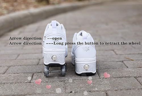 Miniatura 2 de Deformación Parkour Roller Shoes 4-Wheels Parkour Children's Park Walking Roller Skates