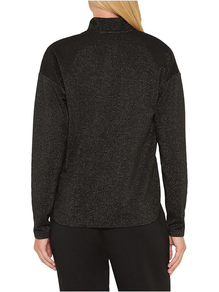 Black NIC+ZOE Sparkle Stripe Everyday Top