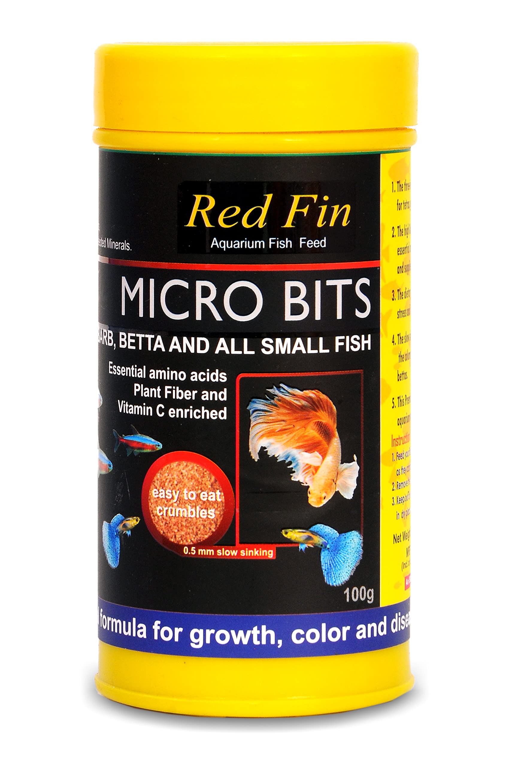 See full amazon price history chart for STAR FARMS Red Fin Micro Bite Fish Feed for Tetra, Guppy, Barb and All Small Fish - 100 Grams/High Nutritional Formula for Growth, Color and Disease Resistance STAR FARMS Red Fin Micro Bite Fish Feed for Tetra, Guppy, Barb and All Small Fish - 100 Grams/High Nutritional Formula for Growth, Color and Disease Resistance (B09RH8QFJW) Amazon Price History, Amazon Price Tracker