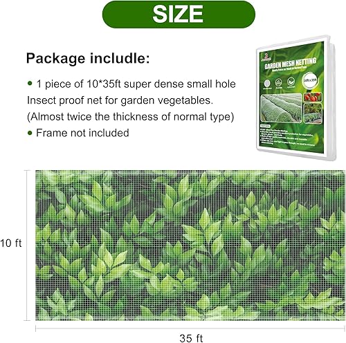 Miniatura 2 de Red de jardín Jevrench duradera ultra fina para jardín, cubierta de filas para plantas de jardín, hace que las plantas, verduras, frutas y flores