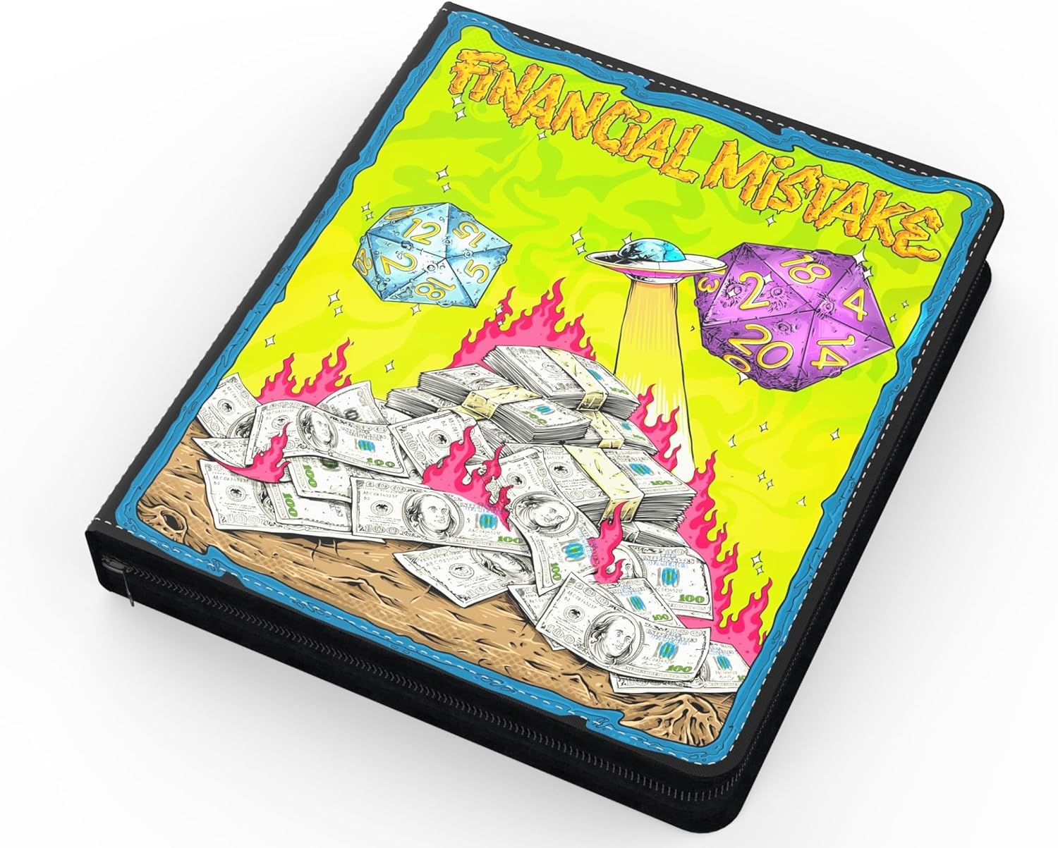 (Financial Mistake) 480 Card PU Textured Leather TCG Binder by Realm Guard