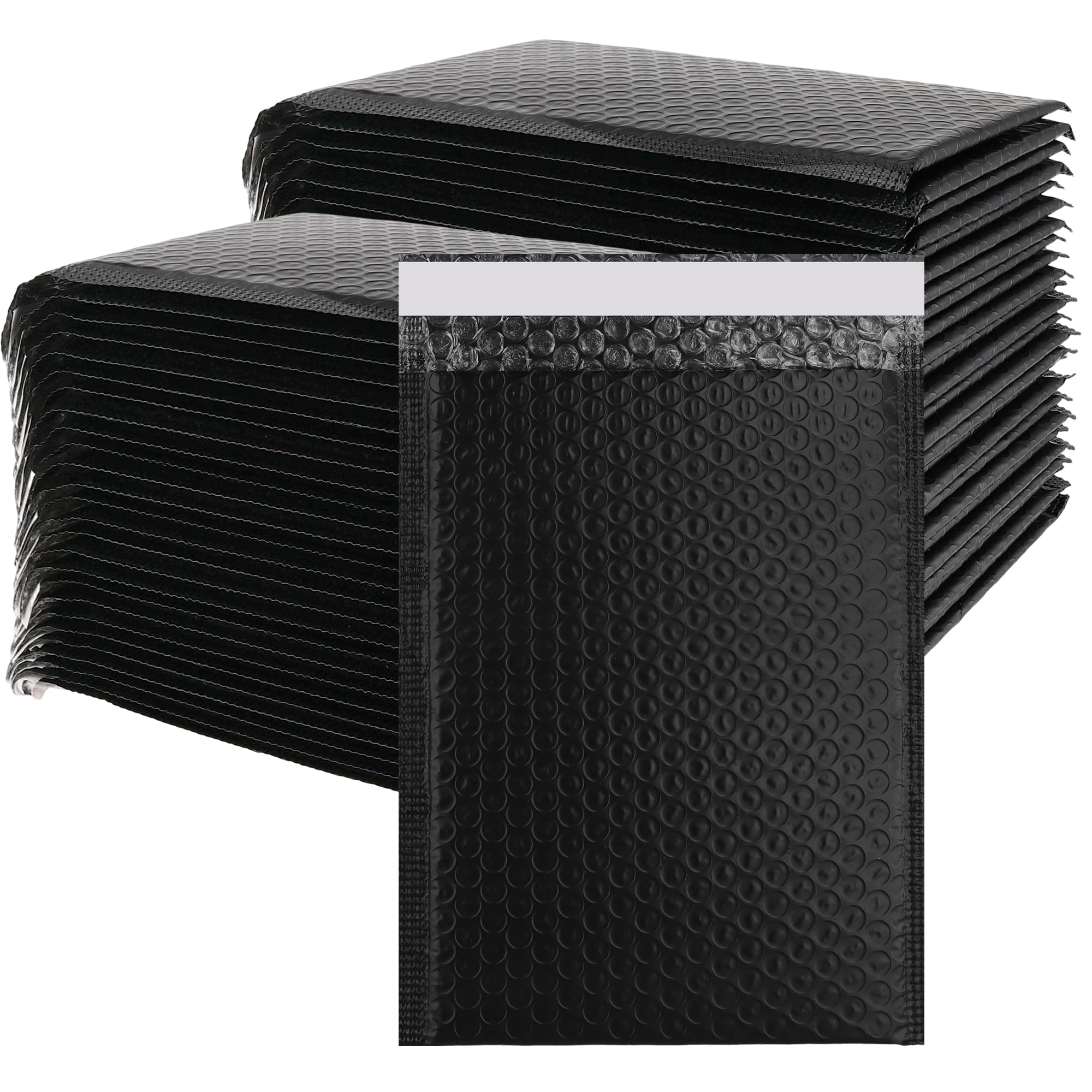 100 buste imbottite nere formato A5, 18 x 23 cm, impermeabili, imbottite, autoadesive, formato A5, per imballaggio e spedizione