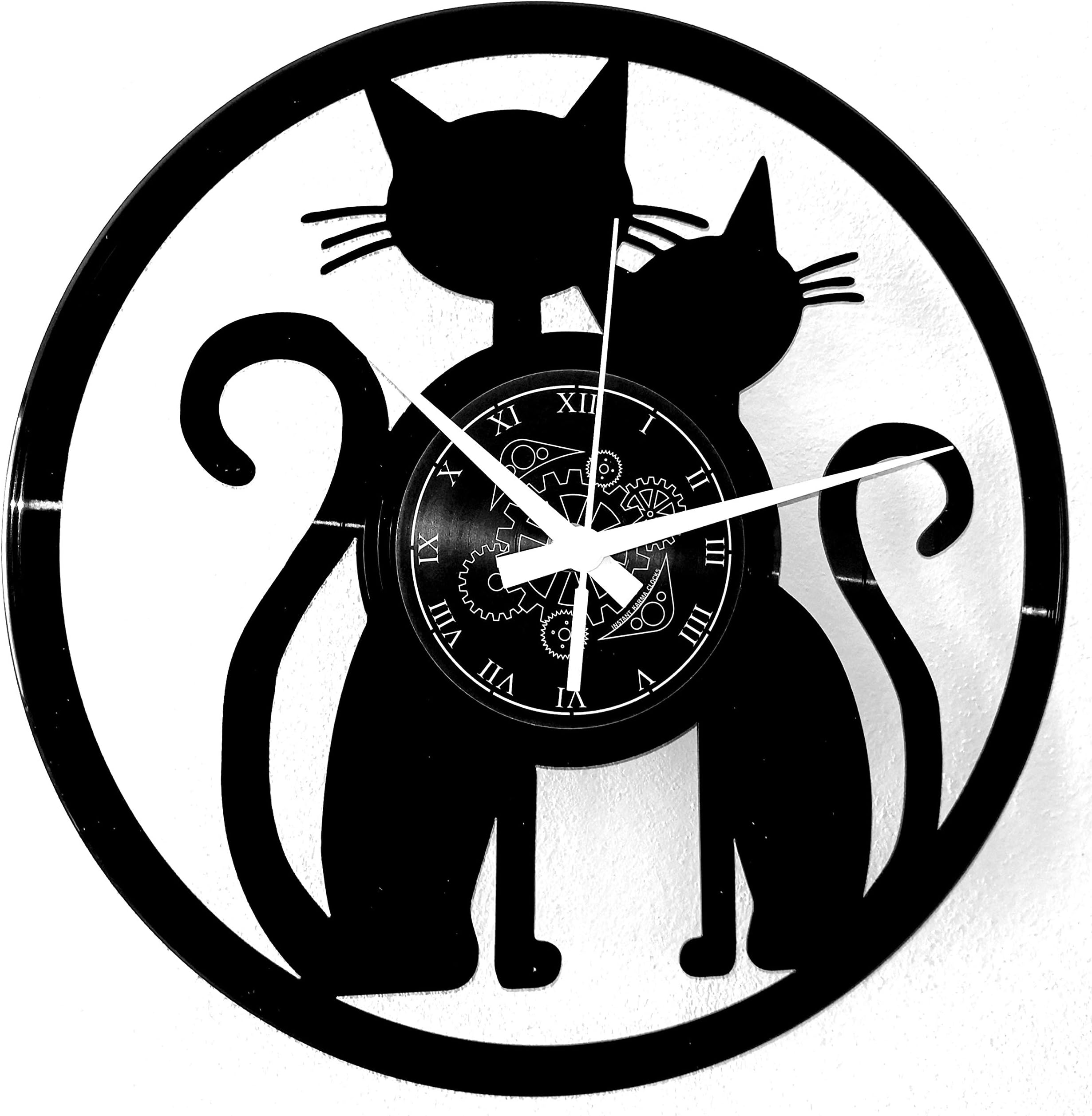 JONES CLOCKS® Horloge Murale Cinéma Rétro - Design Orange Vibrant 25cm - Parfait Pour Cuisine, Salon Ou Bureau