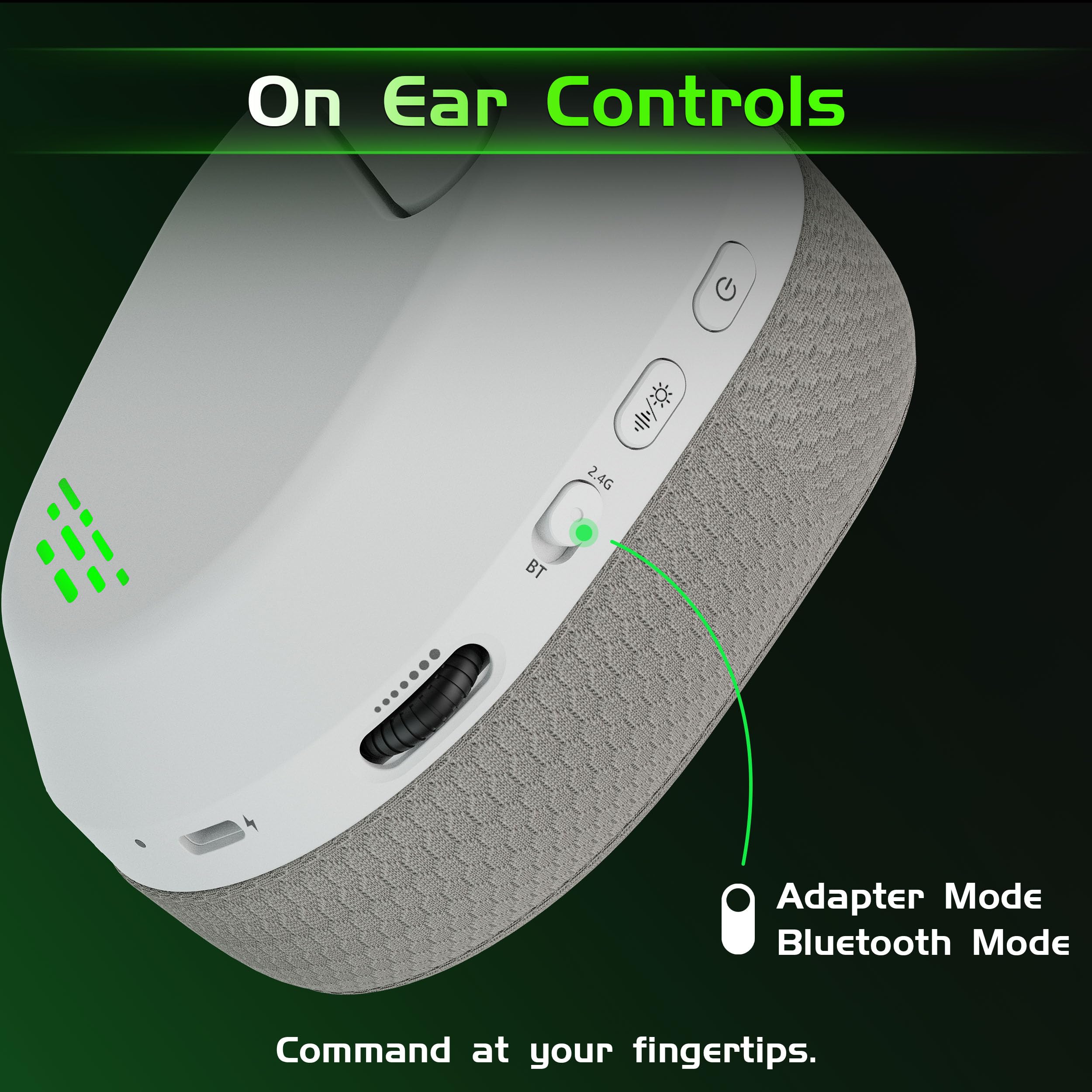 Gvyugke Casque de jeu sans fil pour Xbox Series X/S, Xbox One, PS5 – Vert