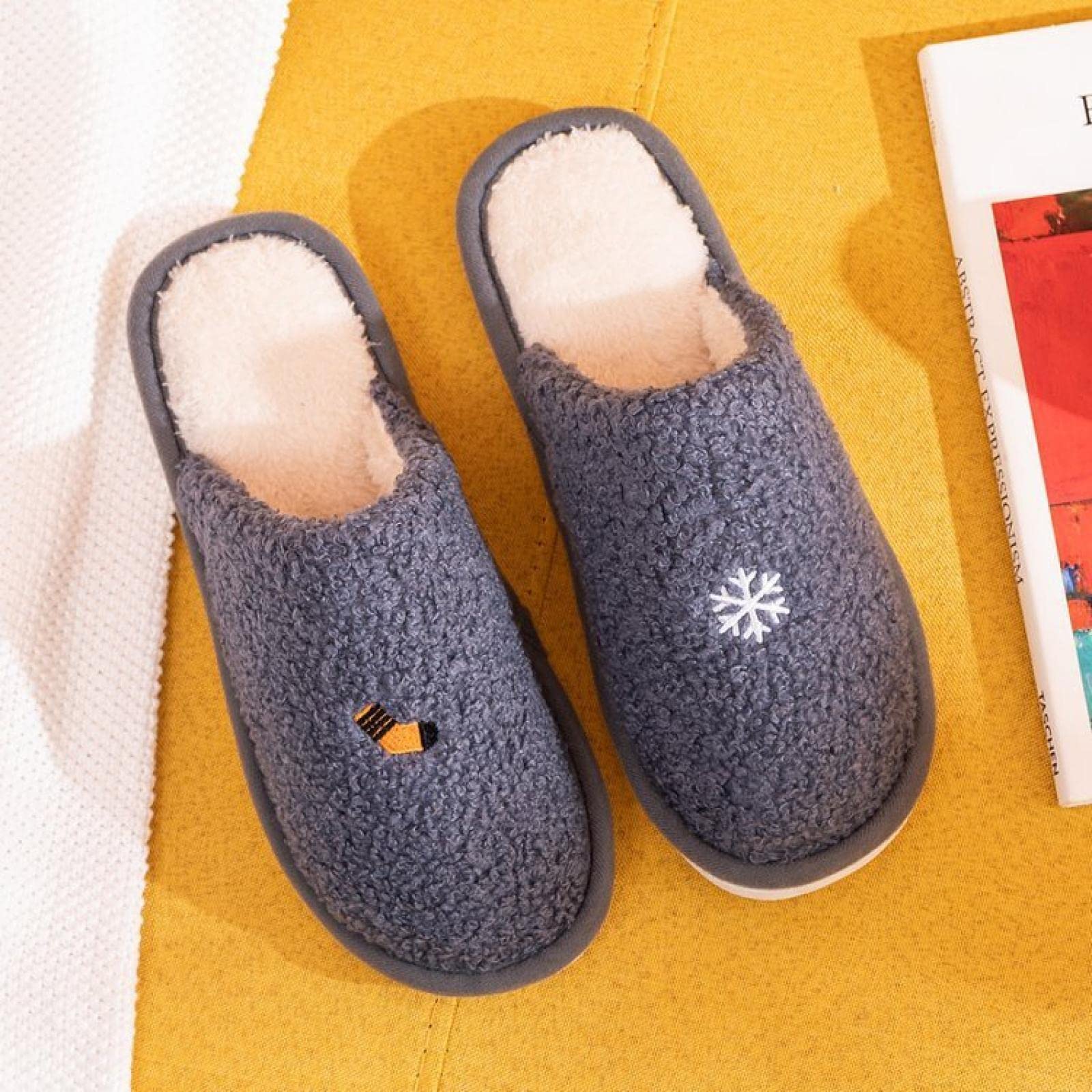 Un'Elegante Pantofole in Cotone Pantofole Calde Pantofole in Cotone Pantofole di Peluche Comfort per La Casa Pantofole Maschili in