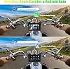 Pantalla CarPlay CAMECHO para Motocicleta, CarPlay Inalámbrico y Android Auto para Moto, Pantalla táctil portátil a prueba de agua de 5" con soporte de audio estéreo dual Bluetooth, Siri, Asistente de Google 3