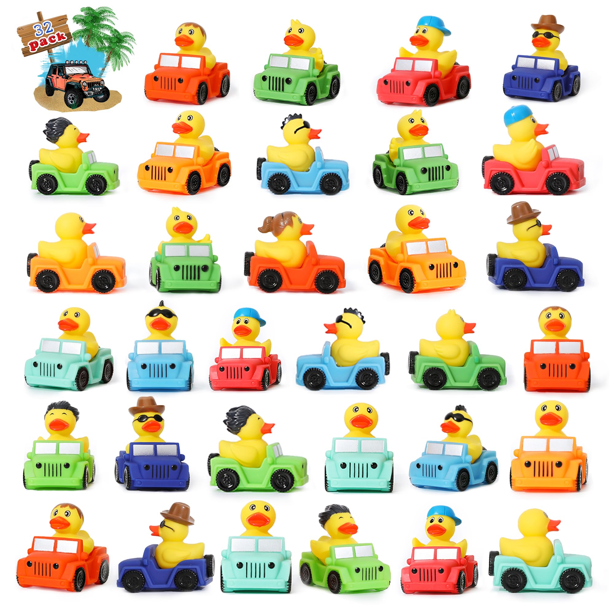 【新品】Jeep Duck フィギュアセット Amazon.co.jp: Jeep Ducks for Ducks for Duck Kit- 76ピース