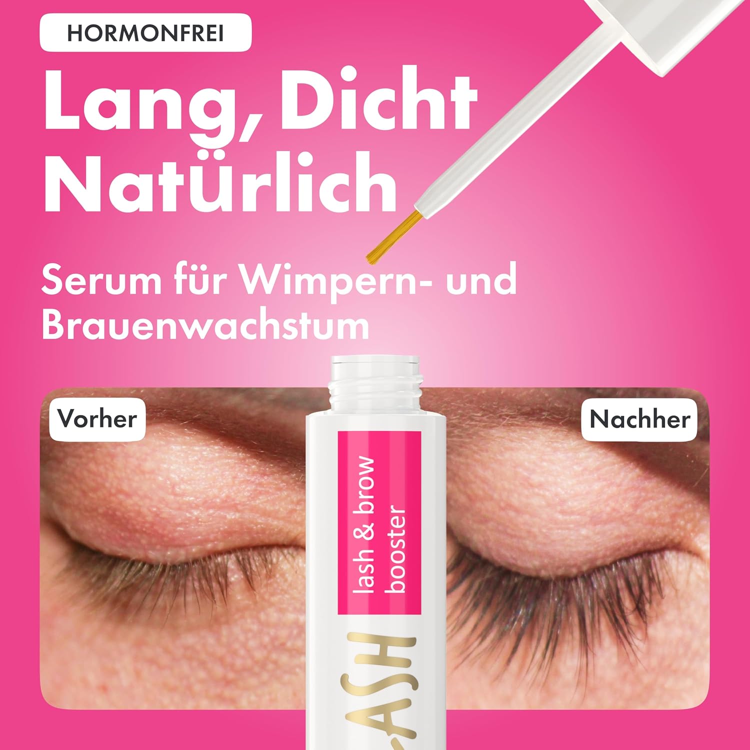 TOPLASH Eyelash Growth Serum - Innovative Formula for Longer, Thicker, Fuller Brows & Lashes - Natural, Cruelty-Free & Hypoallergenic - 0,06 Fl Oz(2 ml) image 3