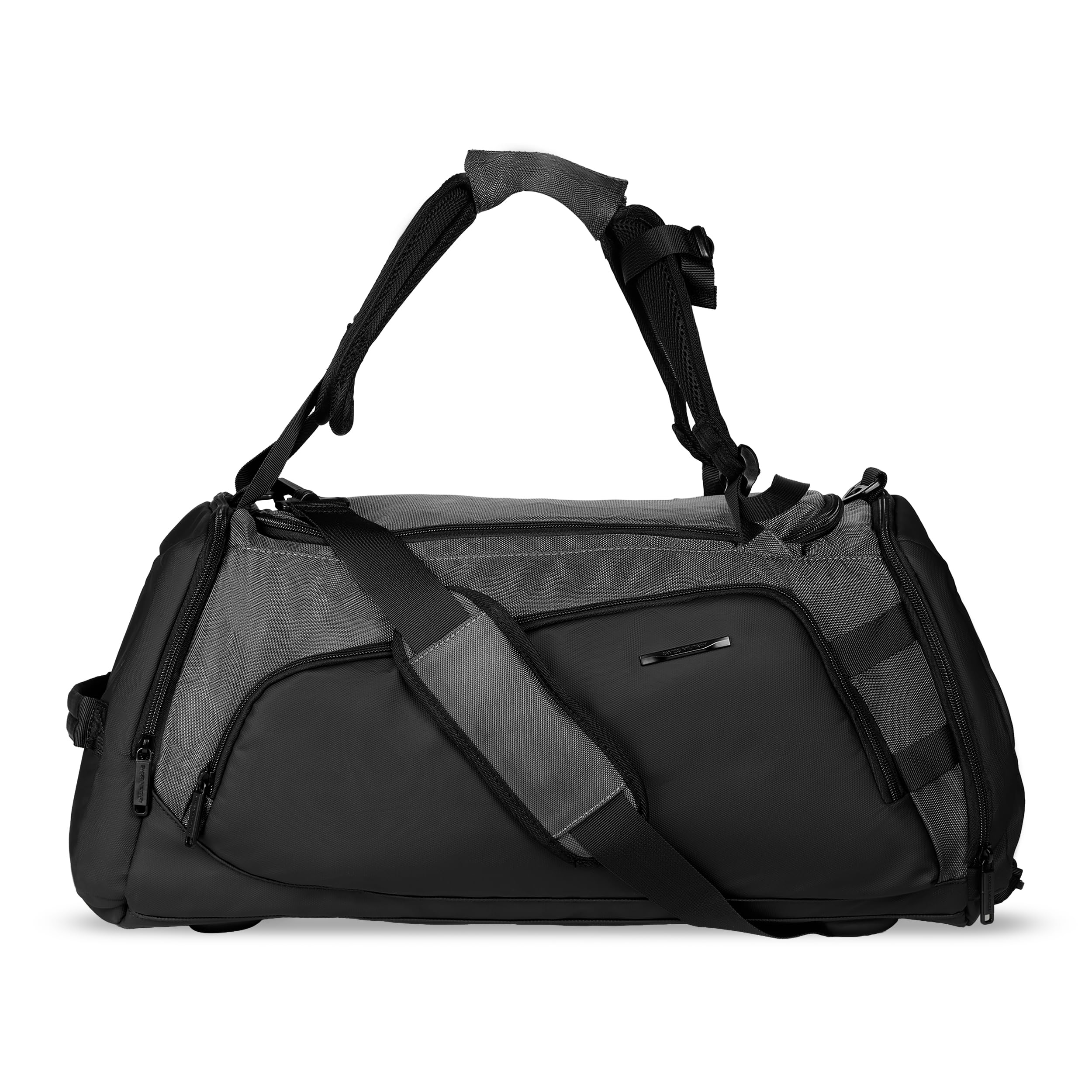 Aqua Duffle Bag 39L Travel Gym Bag for Men & Women, Grey Polyester Weekender Sports Bag, Adjustable Shoulder Strap-image-25