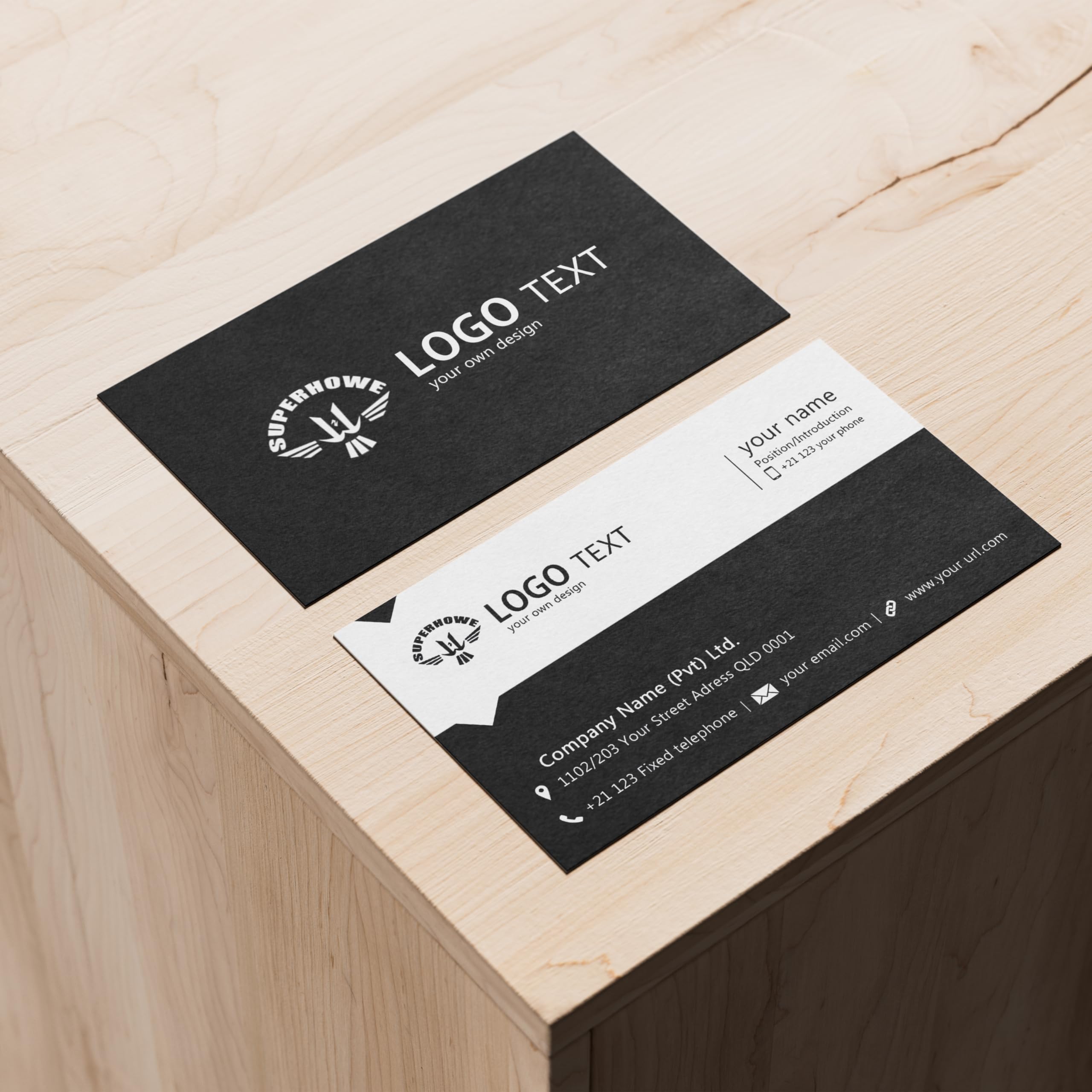 Visitenkarten,Visitenkarten Personalisiert,Visitenkarten Selbst Gestalten Mit Eigenem Logo/Foto/Text,Doppelseitiger Druck Wasserdicht 3.5X2 Zoll,für Business,Party und Privat (1000 Stück)
