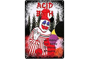 CAURTY Acid Singer Bath Vintage Metal Sign