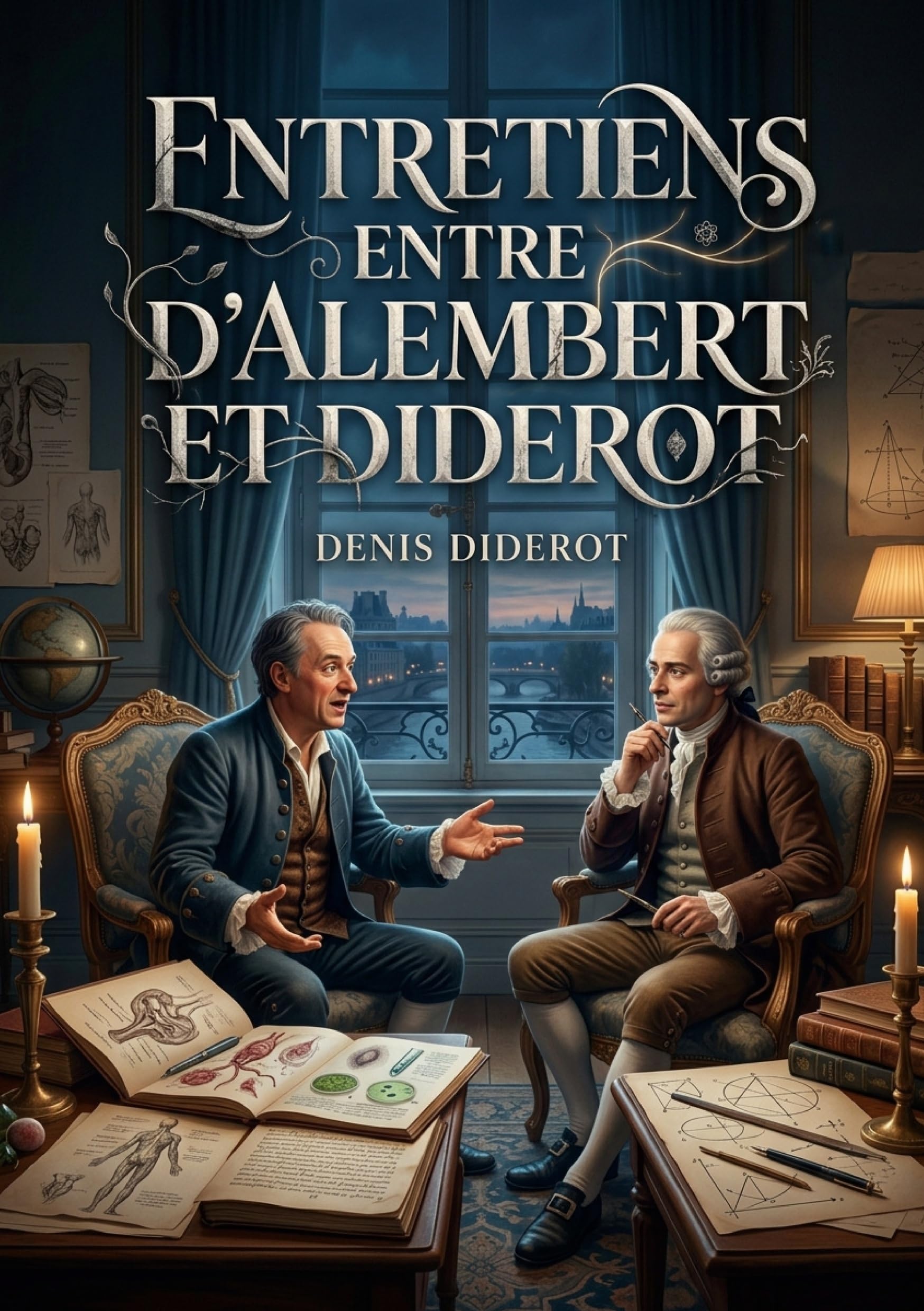 Entretiens entre D'Alembert et Diderot: Une exploration philosophique des idées de Diderot sur la sensibilité, la matière et la pensée, à travers un dialogue stimulant avec d'Alembert.