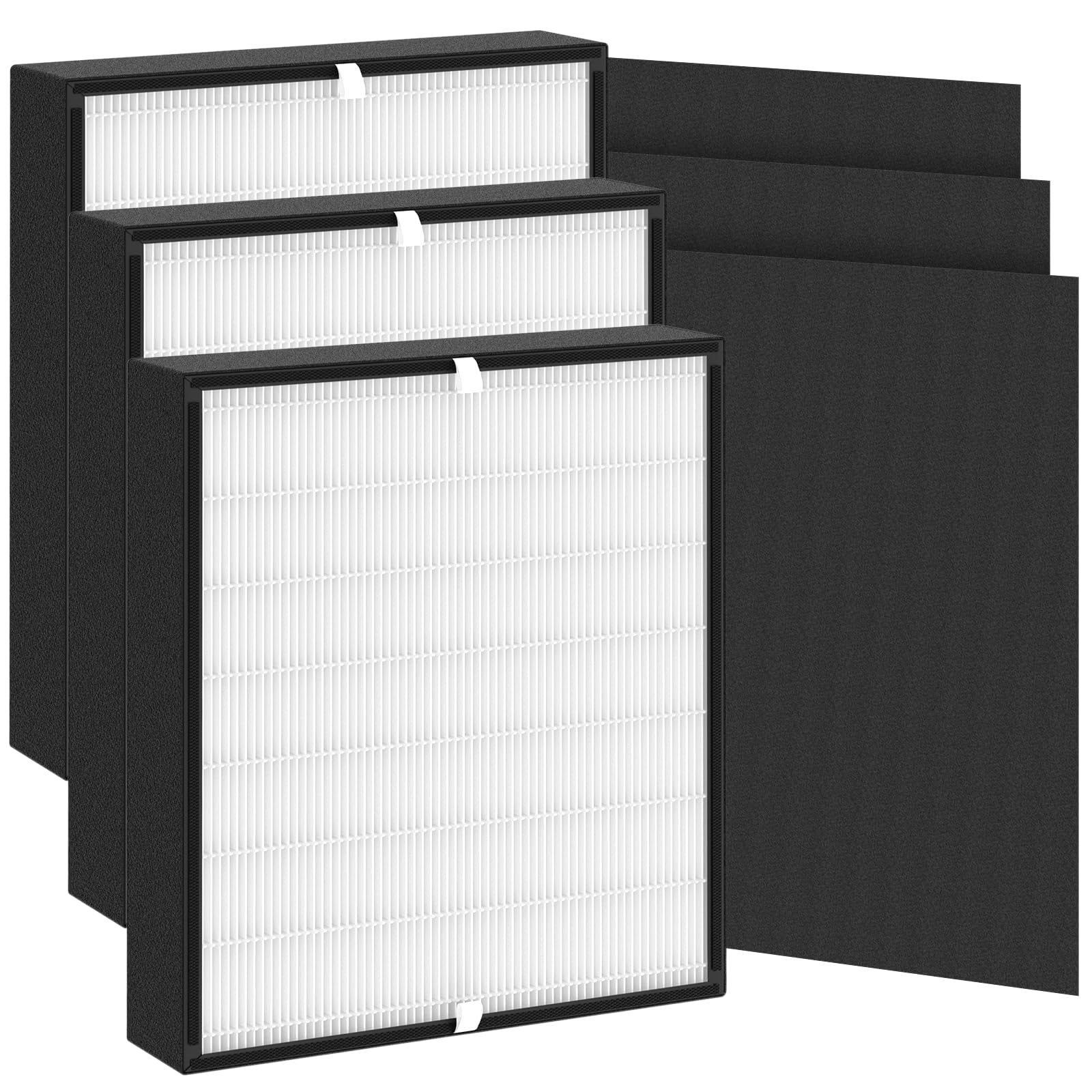 3-Pack Fit50 Replacement Filter Compatible with FF50 for BreatheSmart Fit50 Purifier, 3×3-in-1 Filters + 3×Pre-Filters