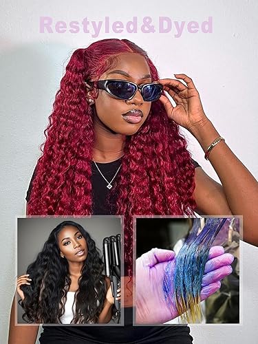 Miniatura 5 de Encaje frontal HD 13x4, cierre frontal de encaje de onda profunda, cabello humano prearrancado 100% cabello humano virgen de oreja a oreja HD