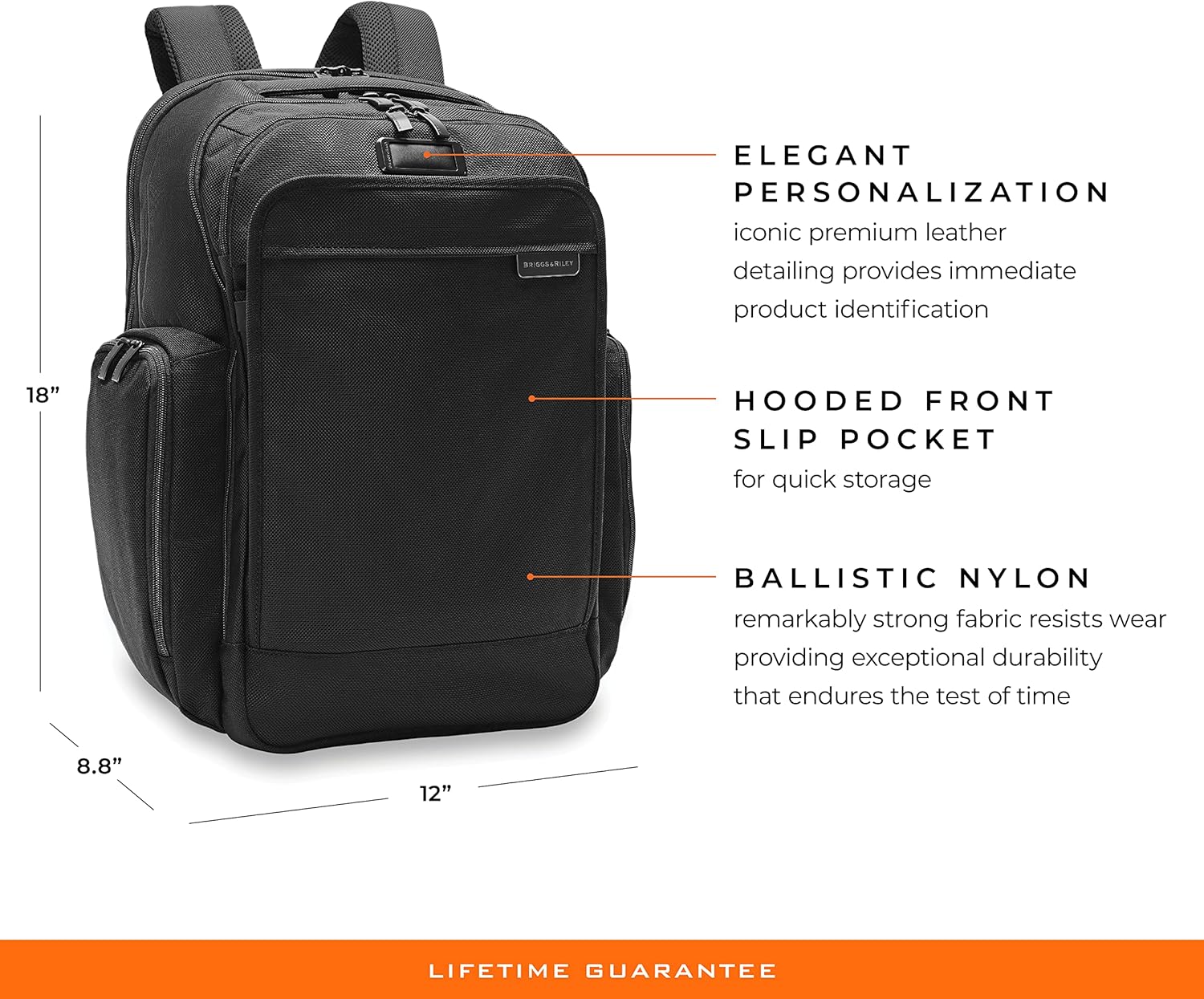 Briggs & Riley Traveler Backpack, Black : Clothing, Shoes & Jewelry