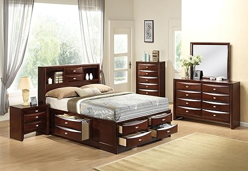 Miniatura 8 de ACME Furniture Irlanda Cama con almacenamiento Queen Espresso