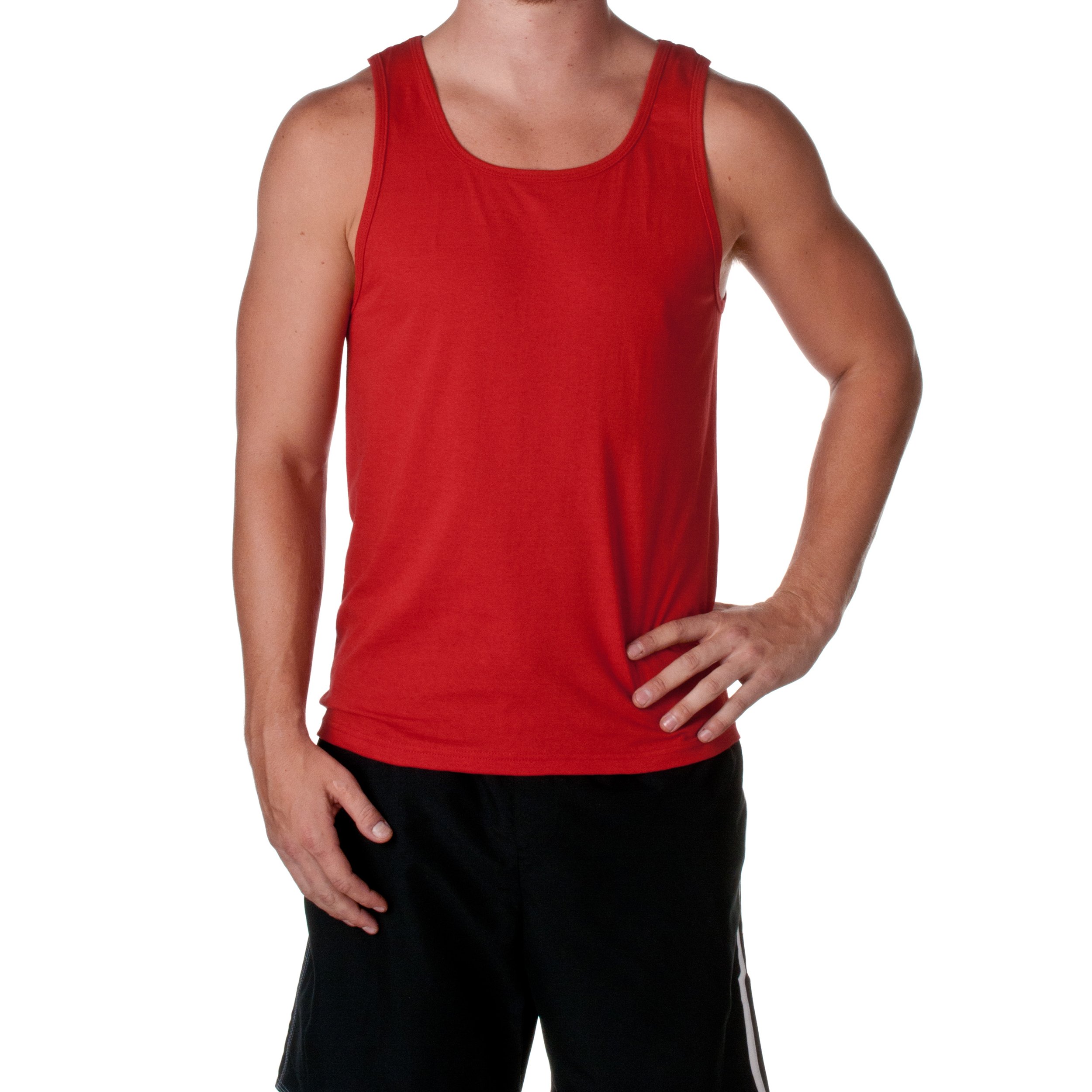Fruit of the Loom Mens 5 oz 100% Heavy Cotton HD? Tank (39TKR) True Red l