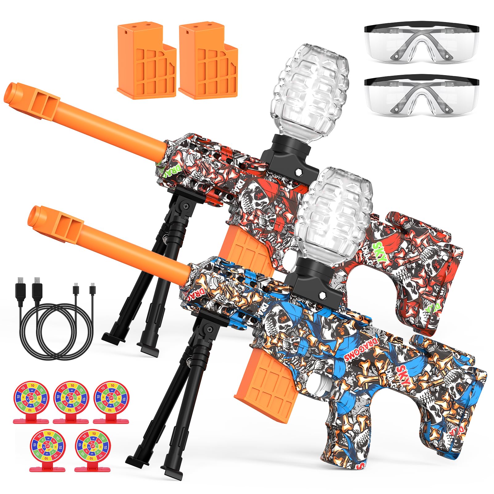 Amazon.com: joykey 2 Set Electric Blaster, Auto Splat Blaster