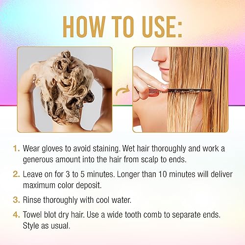 Miniatura 5 de Punky Colour 3 en 1 Limpiador y acondicionador para el cabello con depósito de color, 8.5 onzas líquidas (Blondetastic)