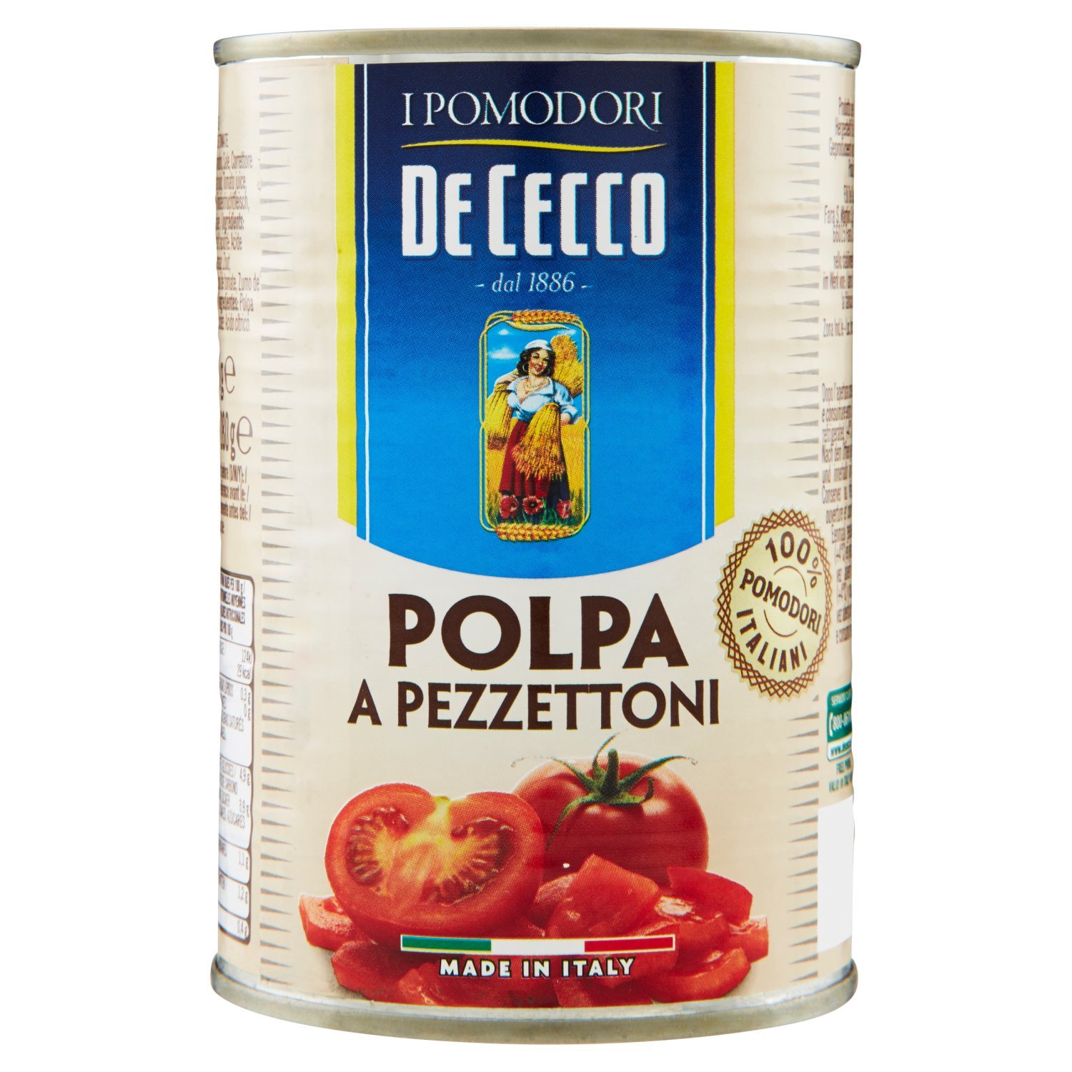 De Cecco Polpa a Pezzettoni - 6 pezzi da 400 g [2400 g]