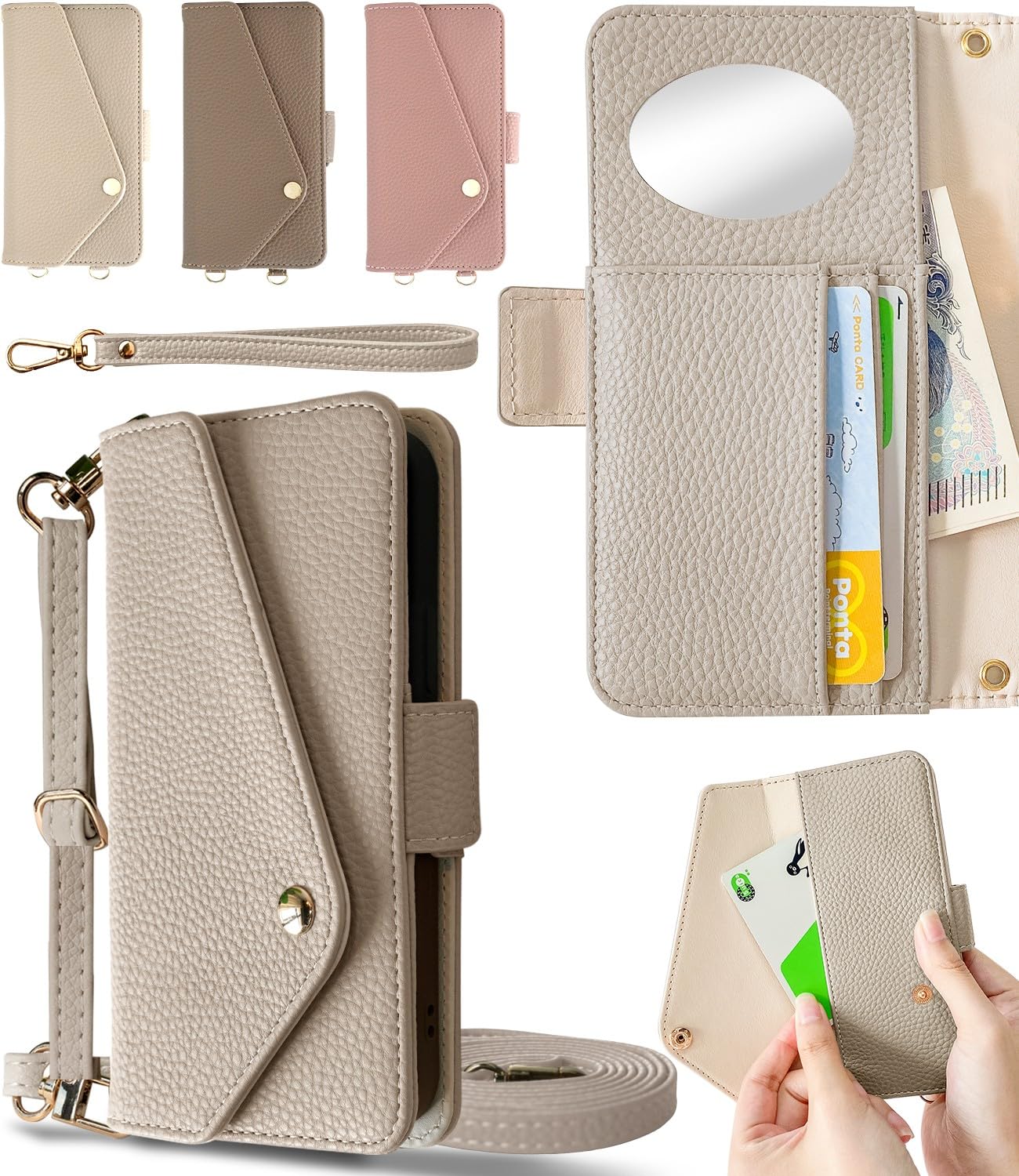 Amazon.co.jp: LIISEA 手帳型 ケース iphone 対応 14 手帳