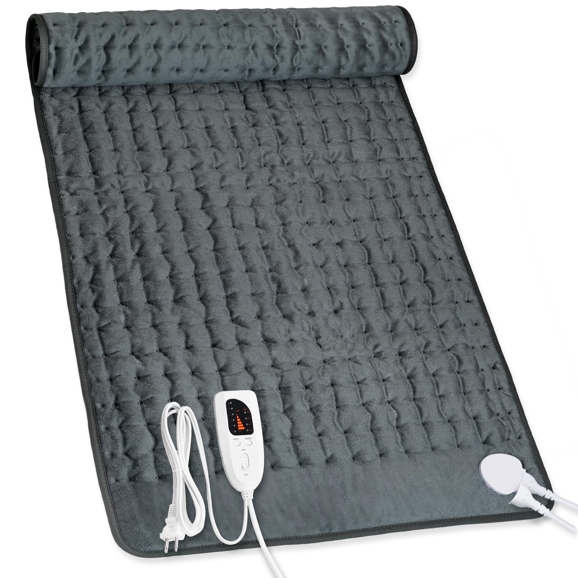 Heating Pad,Electric Heating Pads,Heating Pad for Back,DimGray,40x20 Inch