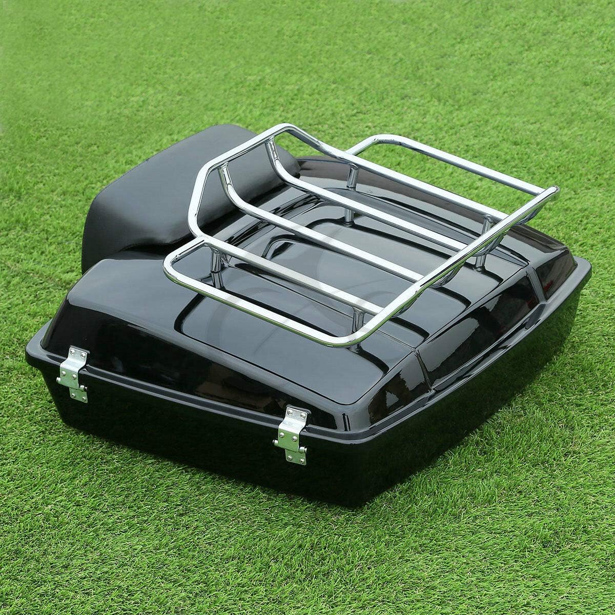 TCMT Razor Motorcycle Trunk Box Backrest Pad Luggage Rack 2 Up Mount Rack Fit For Harley Touring 1997-2008 Road King Road Street Electra Glide Pack