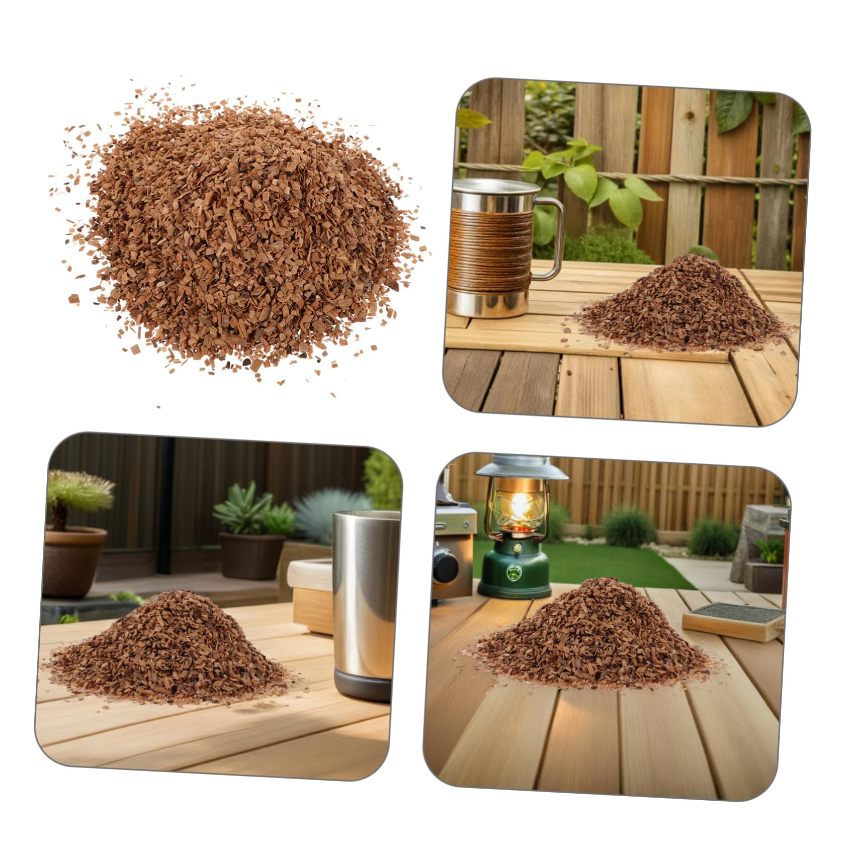 Trucioli di Legno per Affumicare 1 Sacchetto in Legno di Ciliegio | Griglia e Outdoor Camping, Aroma Intenso per Alimenti, Uso Semplice e Pratico