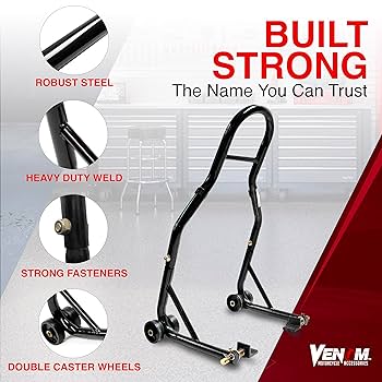 Venom Motorcycle Rear Wheel Swingarm Paddle Lift Stand for