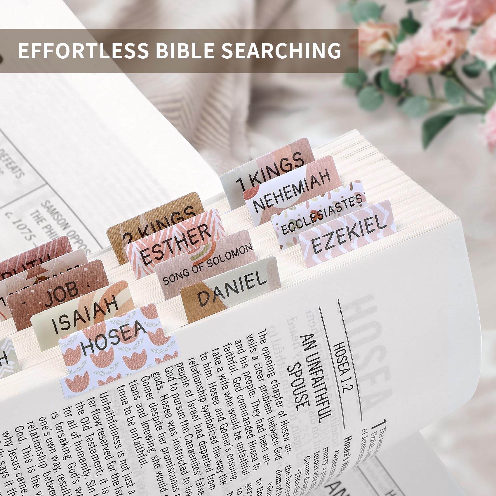 Snapklik.com : Bible Tabs For Women & Men, Laminated Bible Tabs For ...