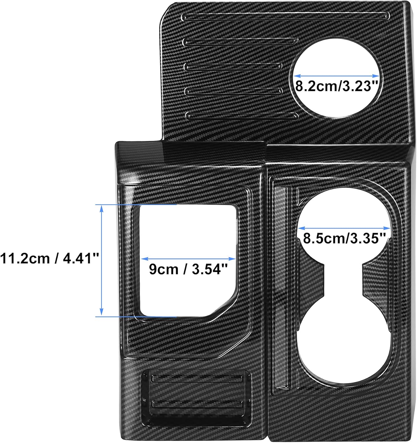 X AUTOHAUX Carbon Fiber Pattern Car Interior Center Console Gear Shift Frame Panel Cover Trim for Toyota Tundra 2014-2021