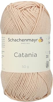 Schachenmayr Hand Knitting Yarns Catania, 50G Ivory, 11.5 x 5.2 x 6 cm