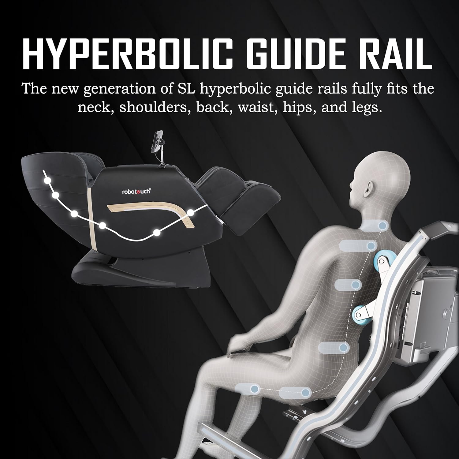 RoboTouch ABS EcoLax SL Track Zero Gravity Full Body Massage Chair ( Black) RoboTouch ABS EcoLax SL Track Zero Gravity Full Body Massage Chair ( Black)