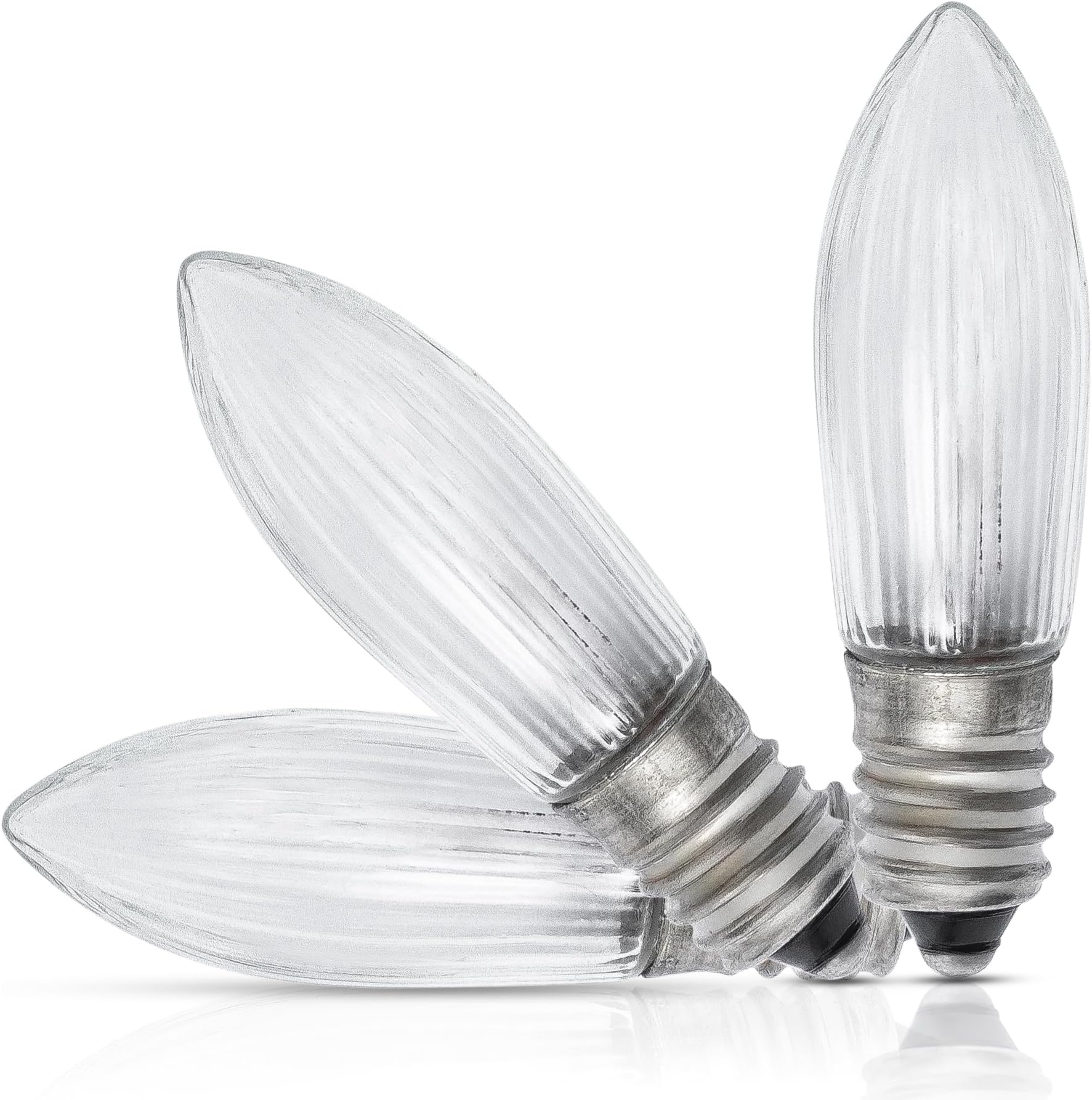 WINSOME Candle Light Bulbs Candle Bulb Small Screw Candle Bridge Lights for Christmas Candle Arch Spare E10 Screw Light 3w 34v (Pack of 3)