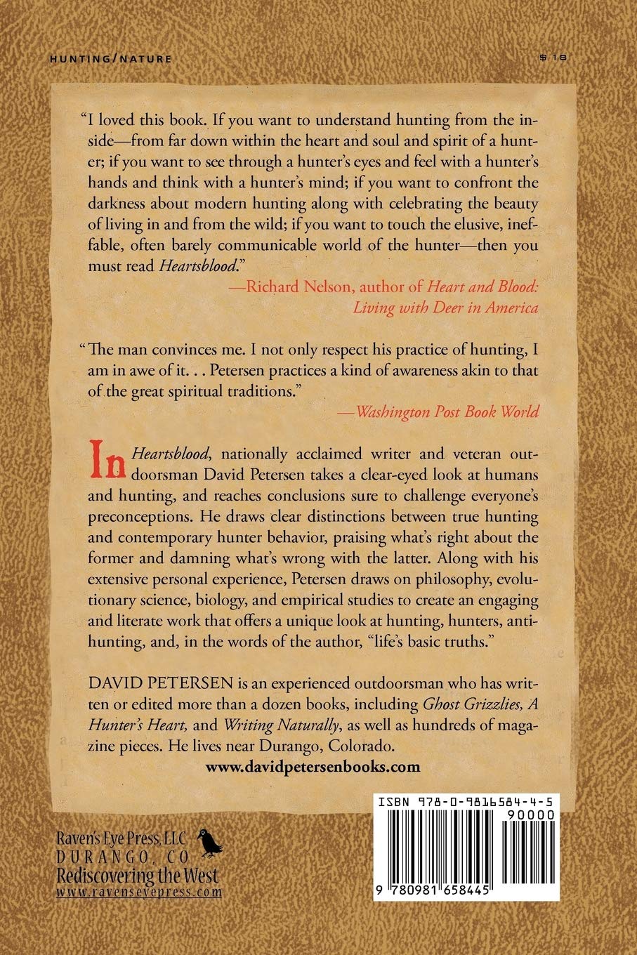 Heartsblood: Hunting, Spirituality, and Wildness in America