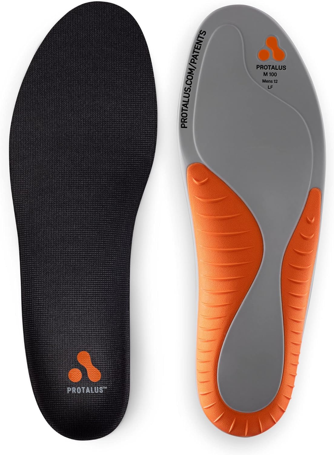 Protalus M-100 Elite – Patented Stress Relief Insoles for Boots, Big Heel Cup to Better Distribute Weight, Relieve Plantar Fasciitis, Morton’s Neuroma, Alignment Improving Boot Insoles, Men's 7