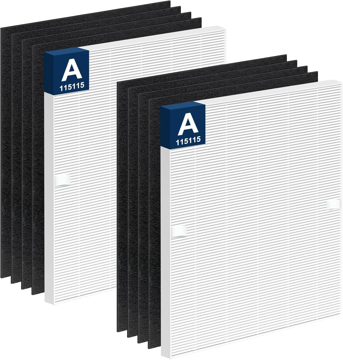 115115 HEPA Filter Replacement C535 for Winix Plasmawave Air Purifier C535 C909 6300 6300-2 P300 AM90, 2 HEPA + 8 Carbon Pre-Filters