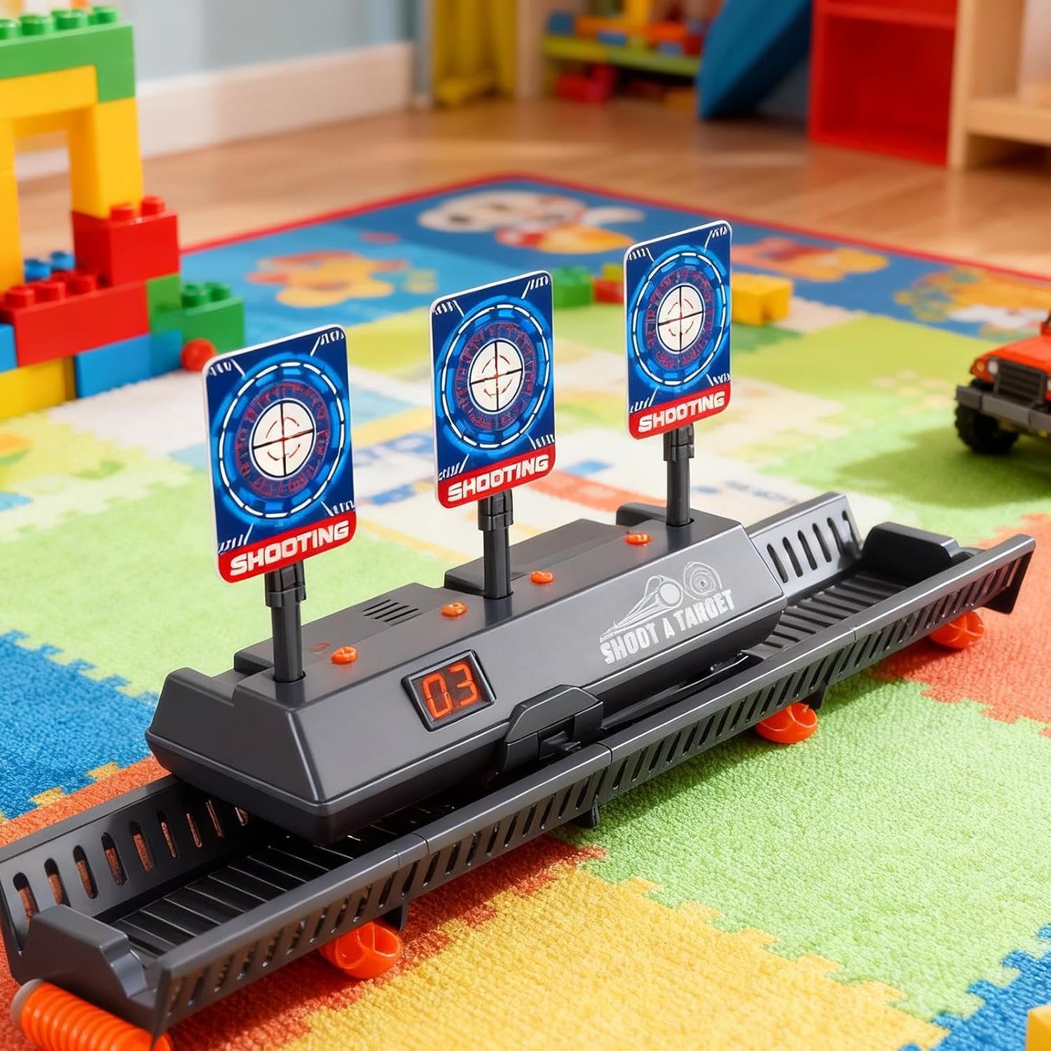 Auto Reset Targets - Moving Electronic Automatic,Digital Scoring Practice Target Toy - for Kids Teens Indoor Outdoor Home Backyard Birthday Christmas