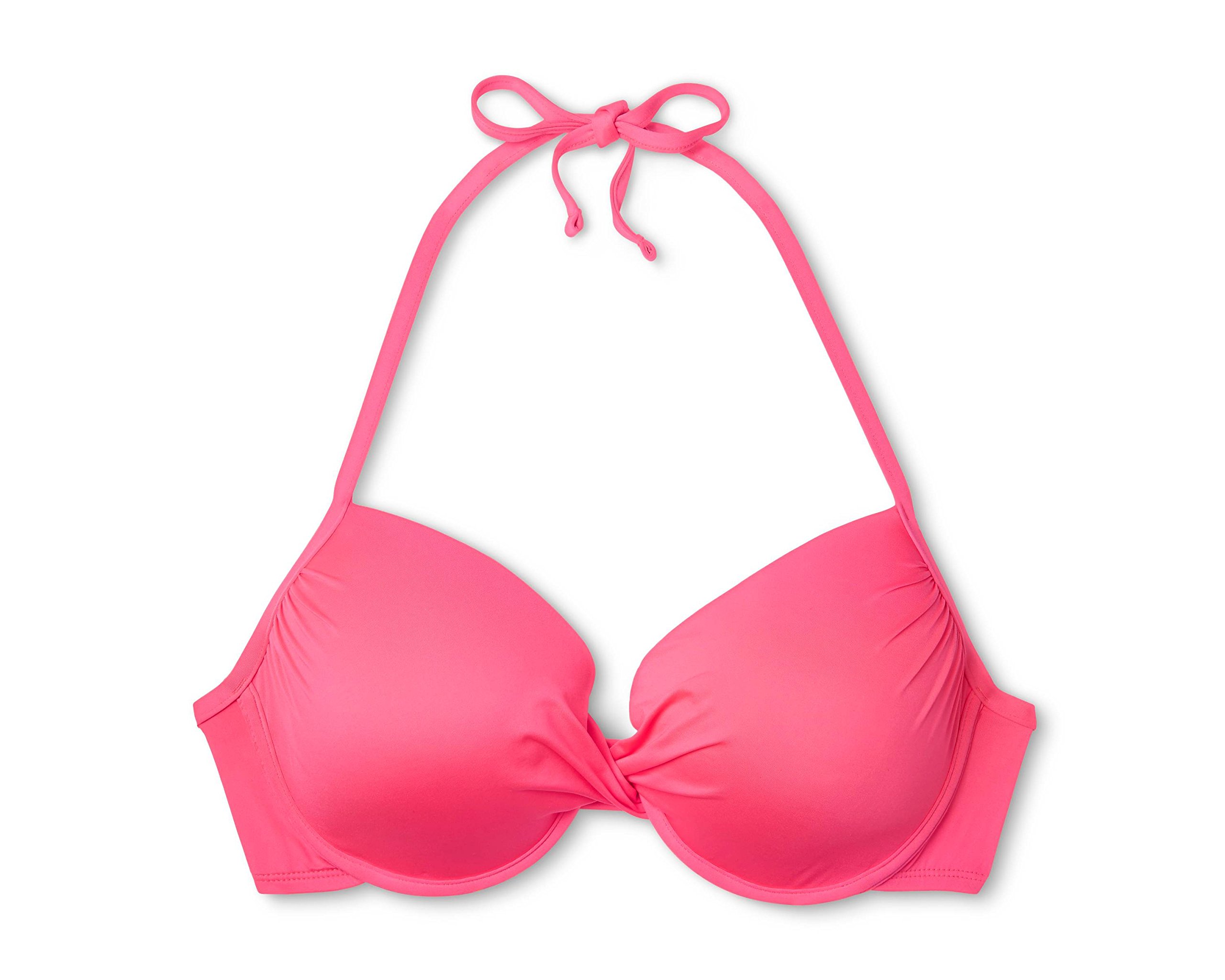 Mossimo Womens Push Up Underwire Halter Bikini Top Adult Women
