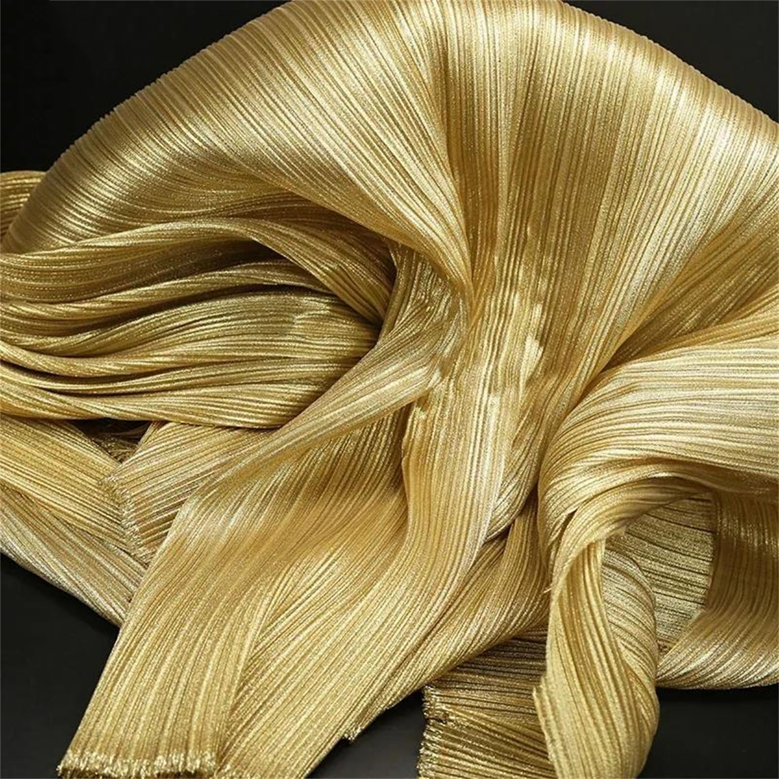 Tissu en Organza Transparent, Tissu plissé métallisé 99 cm × 142, tissu transparent for la décoration de mariage, confection robes et autres créations(7)